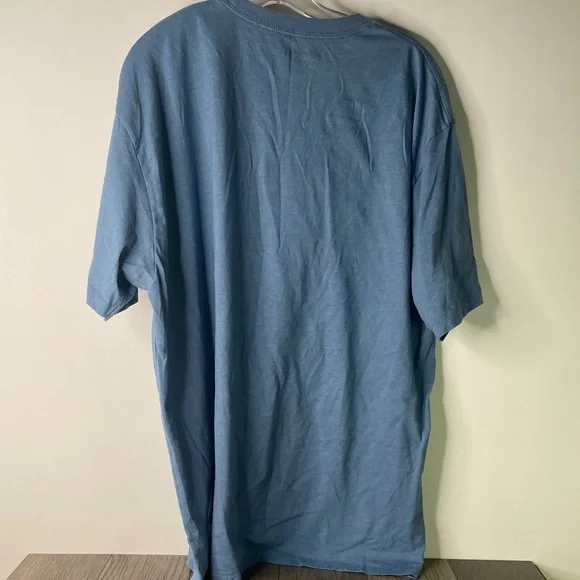 Ariat Logo Graphic Tee T-Shirt Blue Spell-out Western Cowboy - Picture 4 of 5